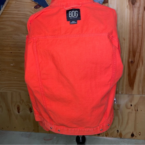 BDG Urban Outfitters Small Orange Denim Jacket. - Picture 4 of 7